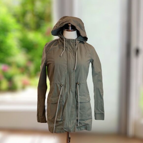 🔥 MARINE LAYER Hooded Utility Chore Jacket Parka Size XS - Picture 2 of 16